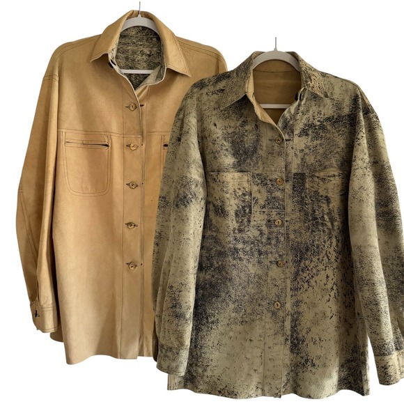 Overland Other - Overland Men's Genuine Suede Reversible Shacket 38 Shirt Jacket Made USA Western